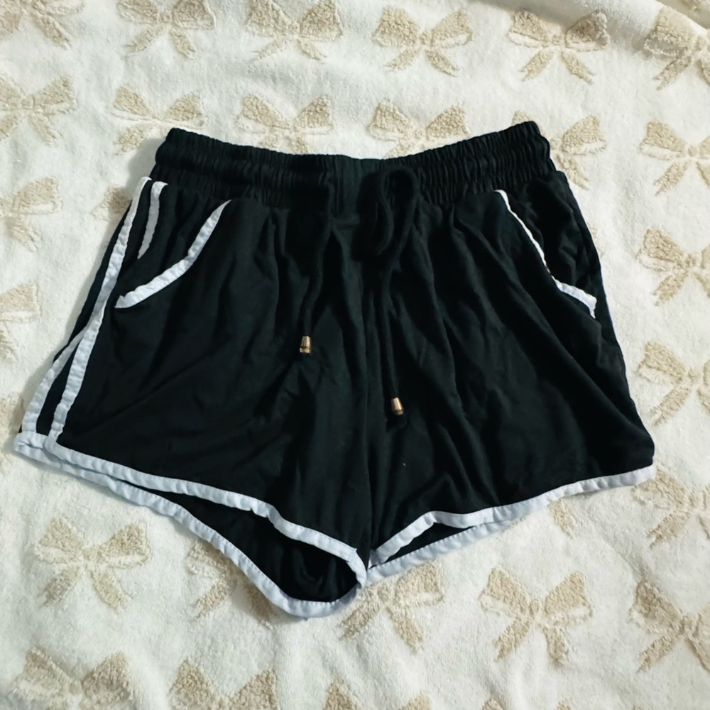 Classic Black and White Women's Athletic Shorts
